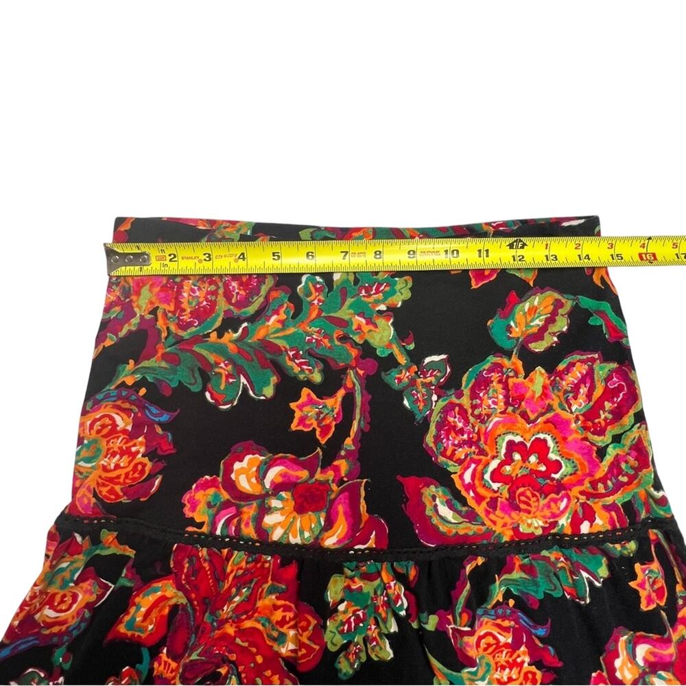 Ralph Lauren LRL Maxi Skirt PM Petite Medium Tiered Crochet Lace Floral Peasant - Picture 4 of 7